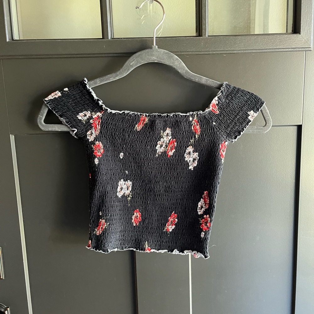 cinched fabric, on or off shoulder